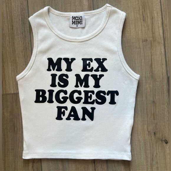 NWOT | Moxi Mimi baby T | My Ex Is My Biggest Fan | M | Baby T - Picture 1 of 3